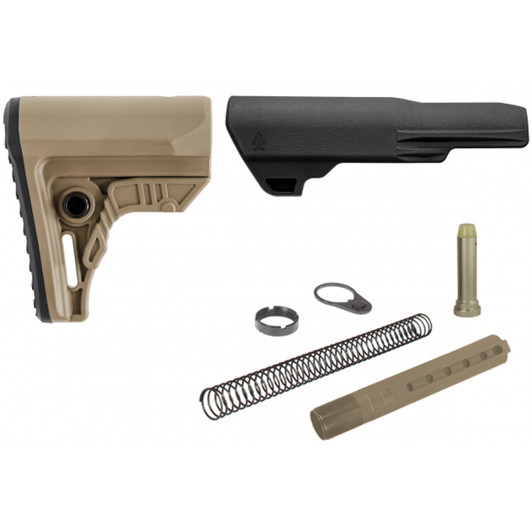 UTG PRO AR15 OPS READY S4 MIL-SPEC STOCK KIT, FDE, RBUS4DM