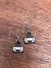 Miata earrings NC 2006-2015 metal enamel dangly shepherds hook NB, choose your color! .5” wide custom jewelry car accessories