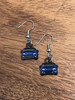 Miata earrings NC 2006-2015 metal enamel dangly shepherds hook NB, choose your color! .5” wide custom jewelry car accessories