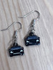 Cappuccino earrings metal enamel dangly shepherds hook NB, choose your color! .5” wide custom jewelry car accessories