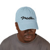 Embroidered 'Miata' Denim Hat — Vintage Black Baseball Cap
