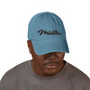 Embroidered 'Miata' Denim Hat — Vintage Black Baseball Cap