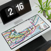 Tokyo Rail & Subway Map Desk Mat — Large Gaming/Office Mousepad