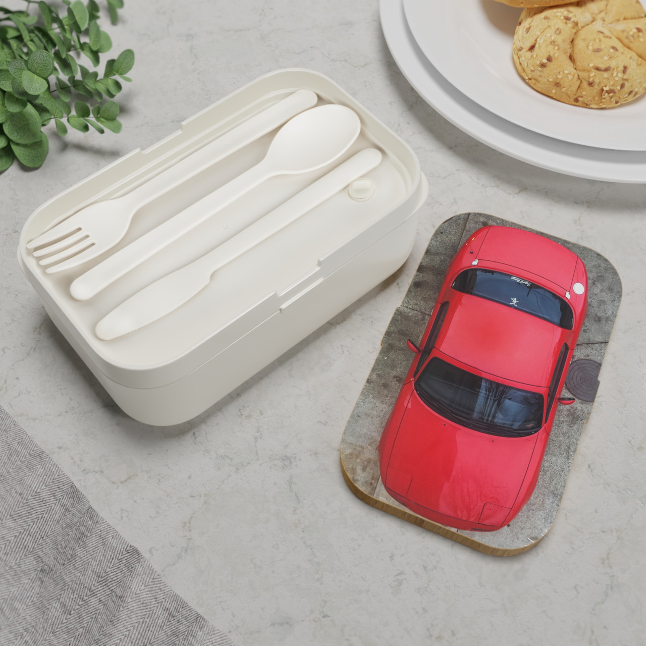 Red Miata Bento Lunch Box, Stylish Meal Container for Car Lovers ...