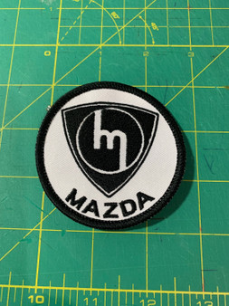 Retro Mazda "M" Rotary RX-7 logo patch - Miata, car lovers gift, 3” diameter, choose your color! Sew on or iron on!