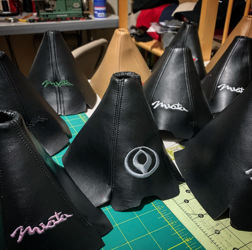 Vinyl custom shift boot -NA & NB Miatas. Gear Gaiter, Personalize with embroidery! 1989-2004 Miatas