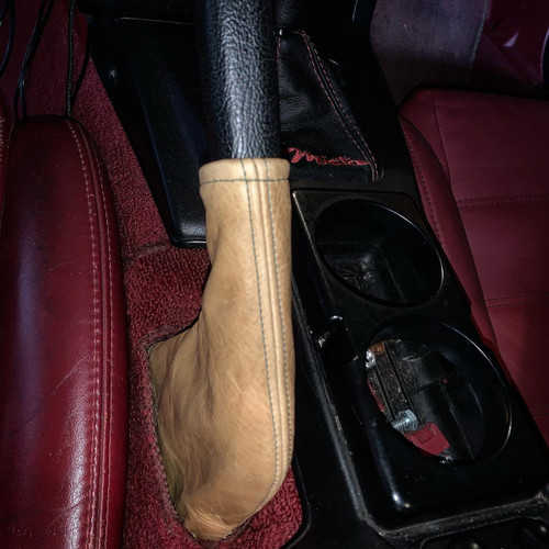 Premium Genuine leather Miata custom e-brake boot -NA & NB Miatas. Personalize with embroidery! 1989-2004 Miatas