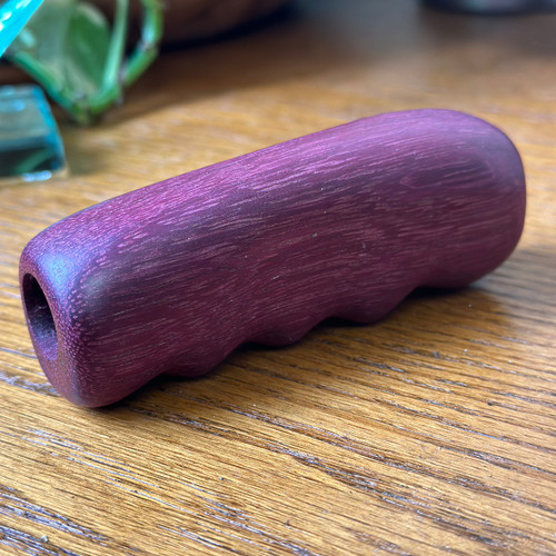 Wood e-brake handle - Purple Heart wood, handmade in Oregon