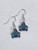 Miata earrings ND  metal enamel dangly shepherds hook NA, choose your color! .5” wide custom jewelry car accessories