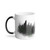 Hidden Sasquatch in the mist Color Morphing Forest Mug - 11oz Nature Inspired Heat Change Coffee Cup
