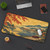 Miata with an Autumn Vintage Bridge Desk Mat — Japanese Landscape Mouse Pad