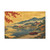 Miata Vintage Autumn Japanese Landscape Canvas Print — Retro Car by Bridge (Stretched 1.5")