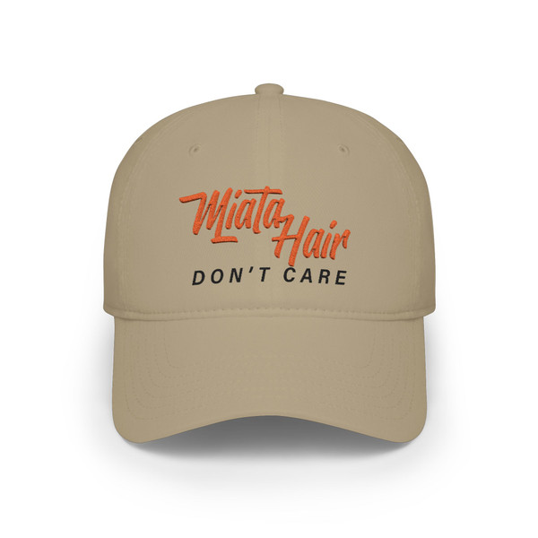 Baseball Cap — "Miata Hair Don't Care" Embroidered Casual Dad Hat