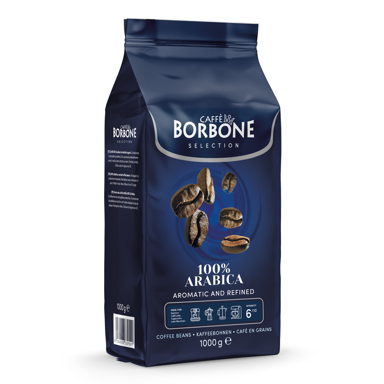 Caffe Borbone Palazzo Nobile Whole Coffee Beans - 2 x 1 kg - Exquisite  Italian Coffee Elegance