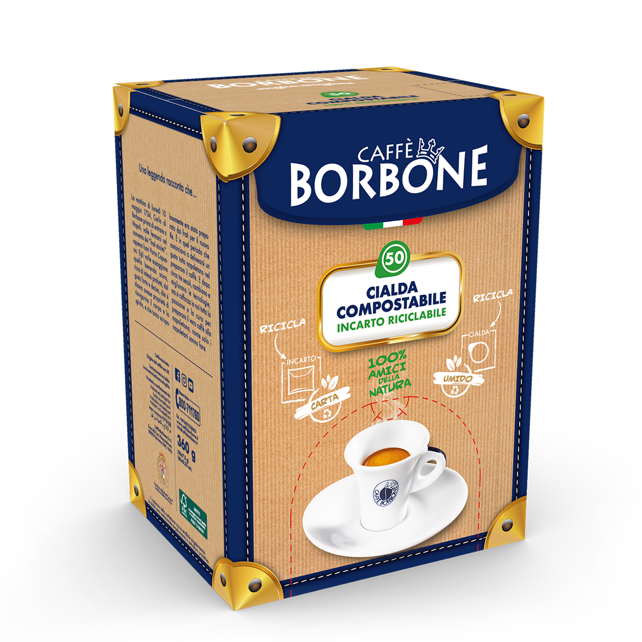 Caffe Borbone Beans (Gold) - Whole Bean Coffee 2-Pack Bundle (Includes TWO  2.2-Pound Bags)