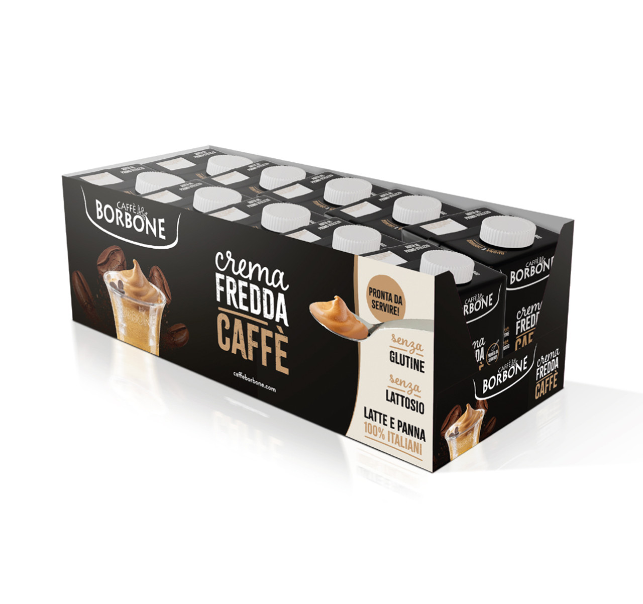 [Best Before: 05/17/24] Caffe Borbone Crema Fredda Cold Coffee Cream, 550g