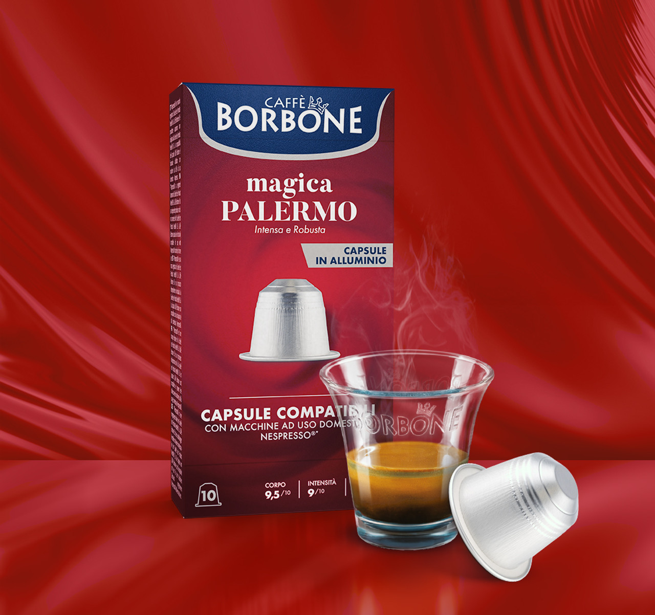 100 cápsulas de café Borbone REspresso Black blend compatibles con Nespresso