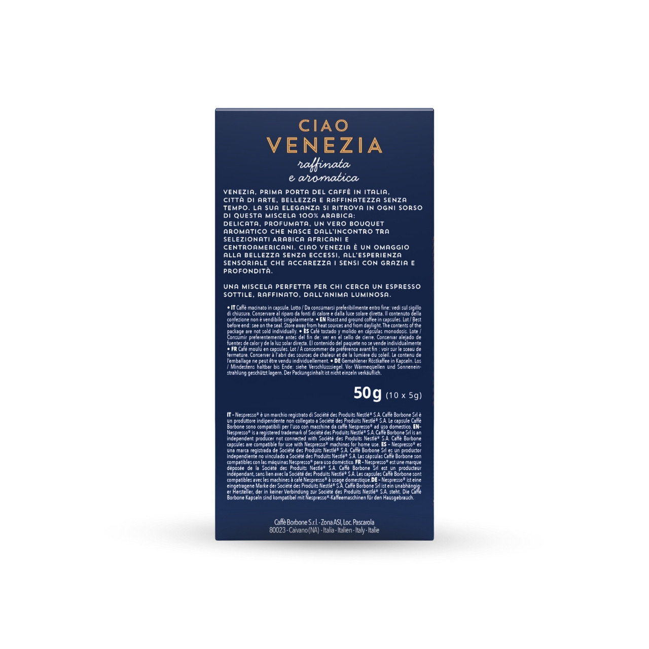 青銅　イタリア Ciao Venezia Nespresso® Compatible Capsules | Caffè Borbone