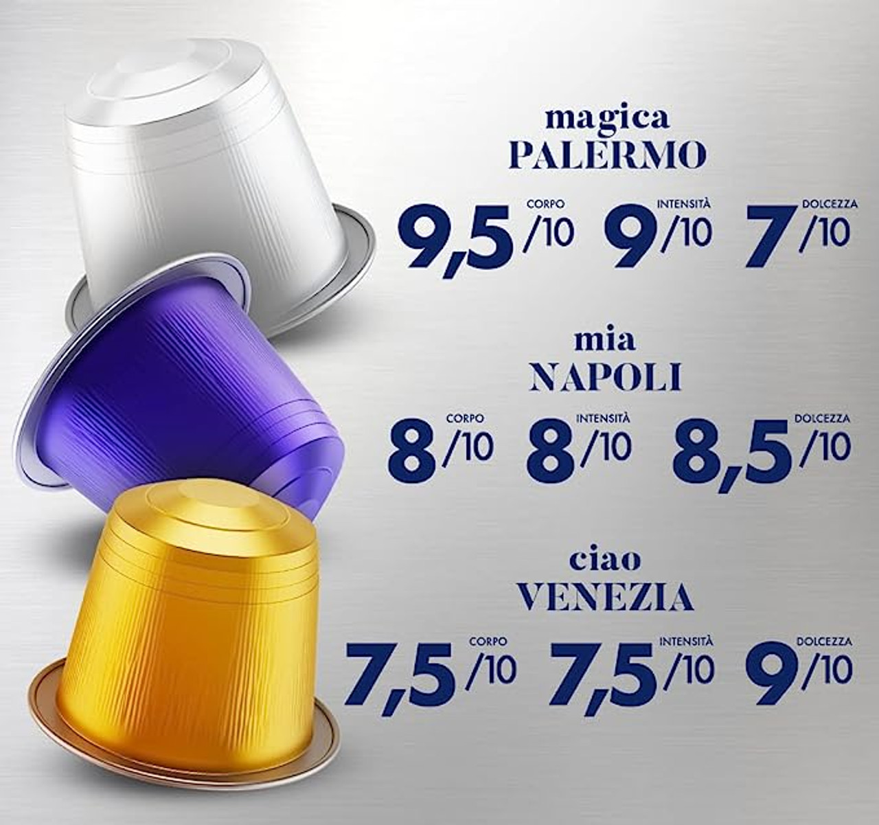 NESPRESSO - Lot de 7 Pièces - 6 Boites de 10 Capsules Ve