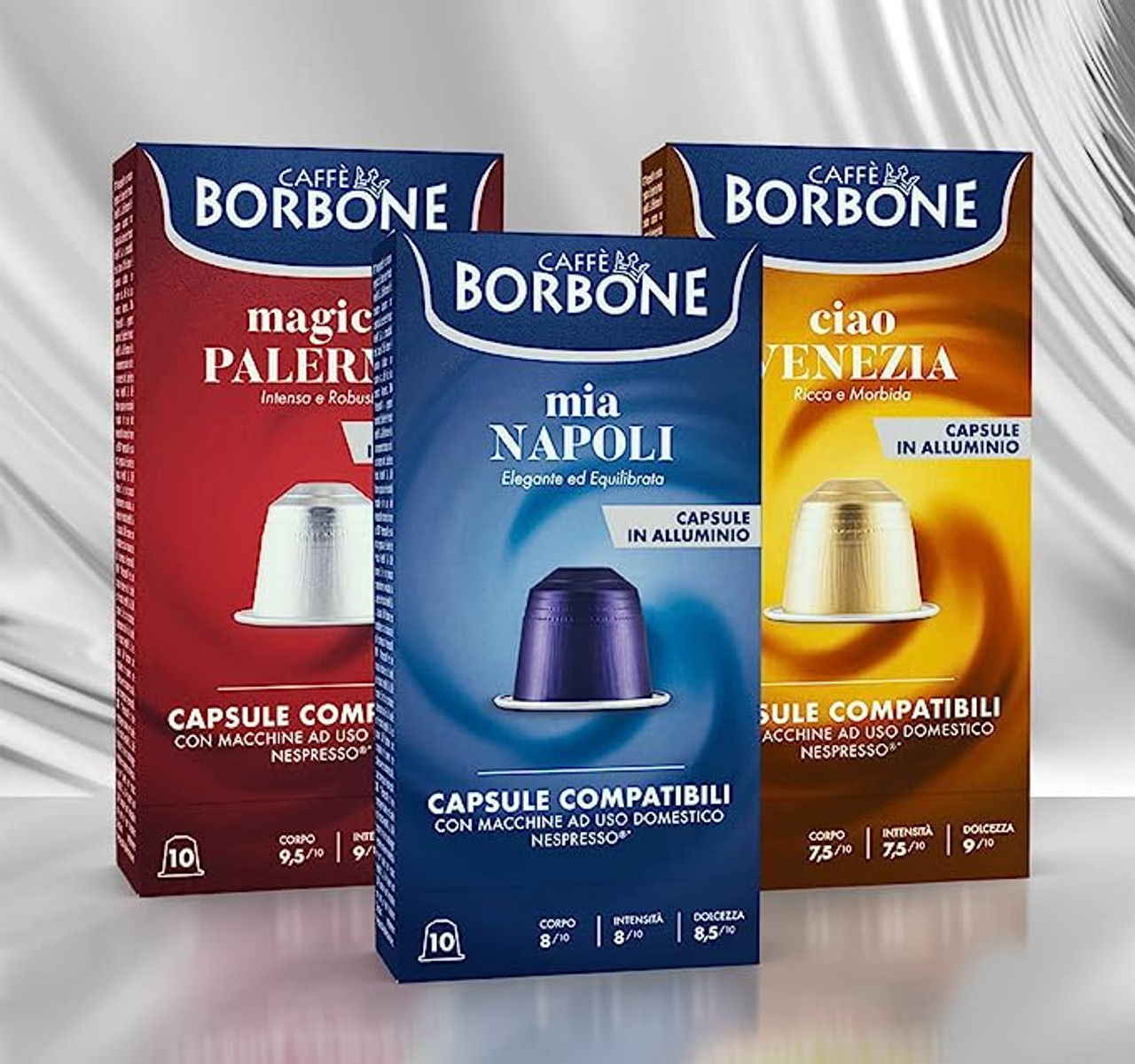 Caffè Borbone 100 Coffee Capsules Compatible Nespresso Gold Blend, NOT  COMPATIBLE with Vertuo, Sweet and Refined Flavour, Roasted and Freshly  Packaged