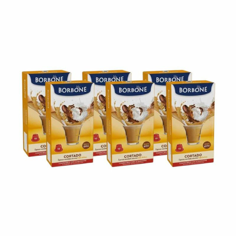 Caffè Borbone Cortado Nespresso Pods 60 Count (six boxes of 10 count nespresso pods) - mobile gallery view