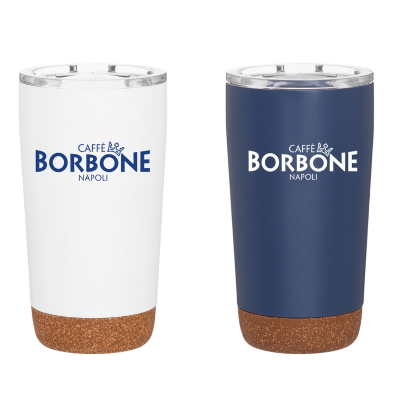 Caffe Borbone Insulated Travel Mug (White or Navy)