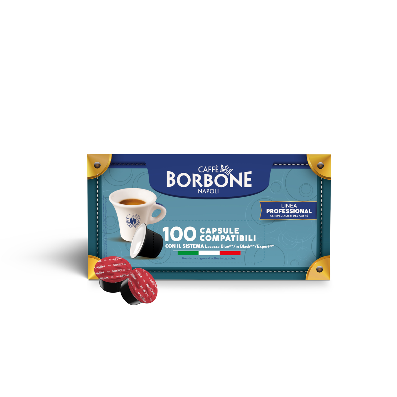 Caffe Borbone Red Blend Coffee Capsules for Lavazza Blue Machines. Rich, Bold Flavor