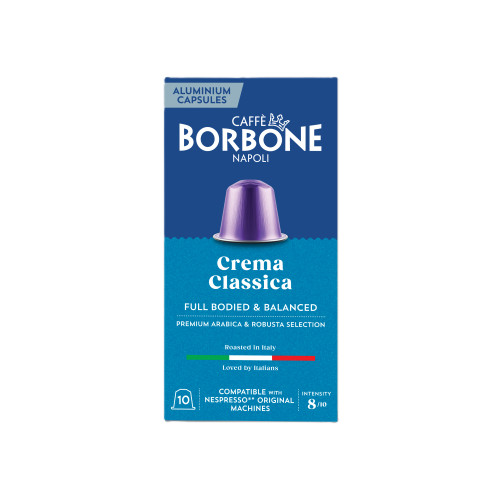 Nespresso® Compatible Capsules, Crema Classica | Caffè Borbone