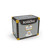 Caffe Borbone Miscela DEK Decaffeinated Coffee Capsules, compatible with Lavazza Espresso Point machines, in a gray and black box with yellow accents and a coffee cup illustration.