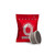 Caffe Borbone Miscela Rossa - Lavazza Espresso Point® Machine Compatible Capsules, cylindrical coffee capsule with a metallic finish placed beside a red coffee capsule pack.