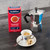 Espresso Intenso Medium Roast Ground Coffee with a Moka Pot and Italian Espresso Cup