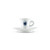 Caffè Borbone Espresso Cup with Saucer in white with navy logo, premium ceramic, sleek and modern design, part of Set of 6.