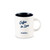 Caffe Borbone Ceramic Mug, white mug with black interior and blue text reading Coffee in Love, featuring the Caffe Borbone logo.