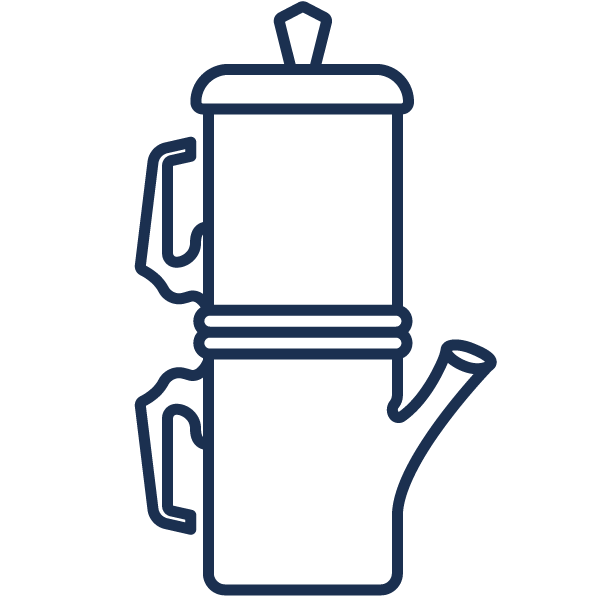 a tall coffee pot