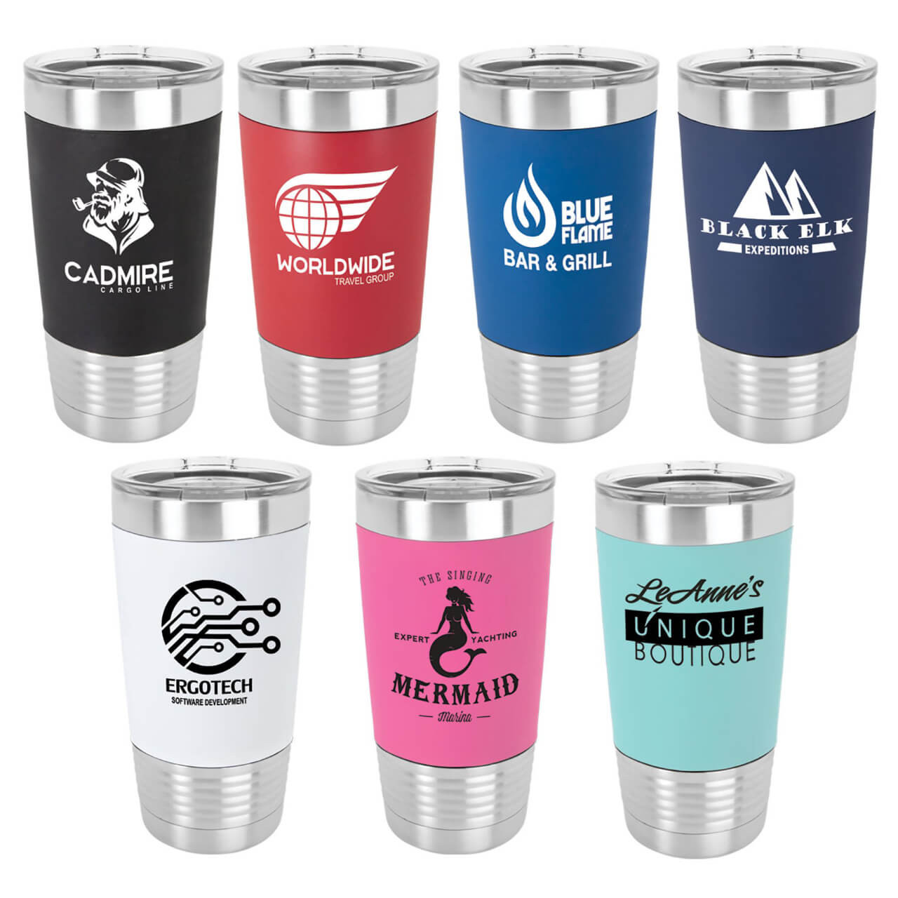 Elevate your hydration game with the Custom Laser Engraved 20 oz Polar Camel Tumbler, a premium stainless steel marvel engineered for style, comfort, and unmatched performance. Crafted from 18/8-gauge stainless steel (Type 304 Food Grade), this tumbler features double-wall vacuum insulation and a clear lid, delivering exceptional temperature retention for your beverages. Its laserable colored silicone grip, available in 7 vibrant hues, adds a comfortable, non-slip hold and a bold canvas for personalized laser engraving. Designed with a narrower base to fit most standard cup holders, this tumbler is the perfect blend of practicality and sophistication, ideal for daily use or gifting.
