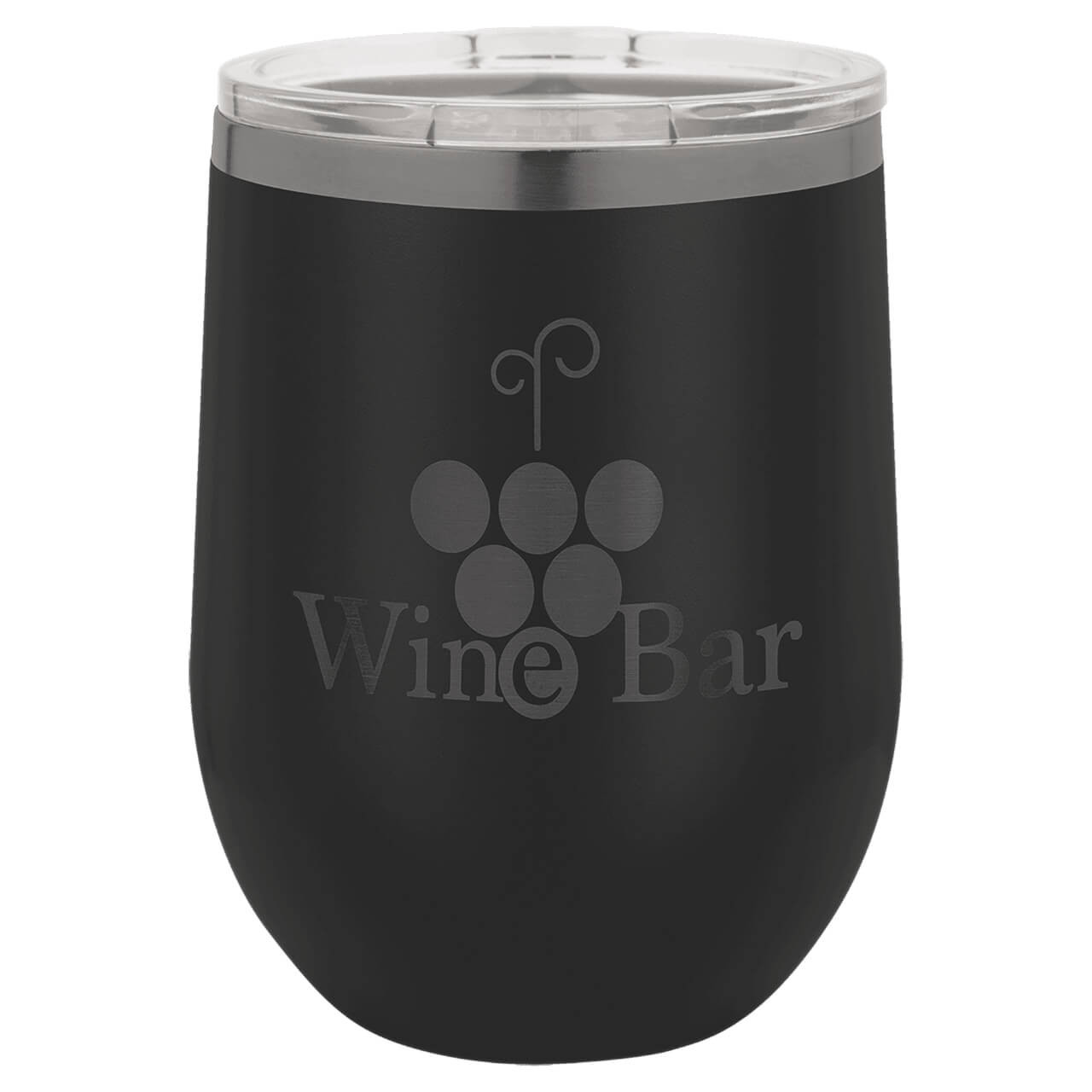 Elevate your wine evenings with our premium 12 oz powder coated stainless steel customizable wine tumbler, featuring double-wall vacuum insulation to keep red wine at the perfect temperature or white wine chilled for hours without condensation, ideal as a personalized stemless wine glass for picnics, parties, or cozy nights in. This durable matte black insulated wine cup boasts a beautiful ghost black rim, leak-proof sip-through lid, sweat-free exterior, BPA-free construction, and endless engraving options, making it the ultimate reusable travel wine tumbler