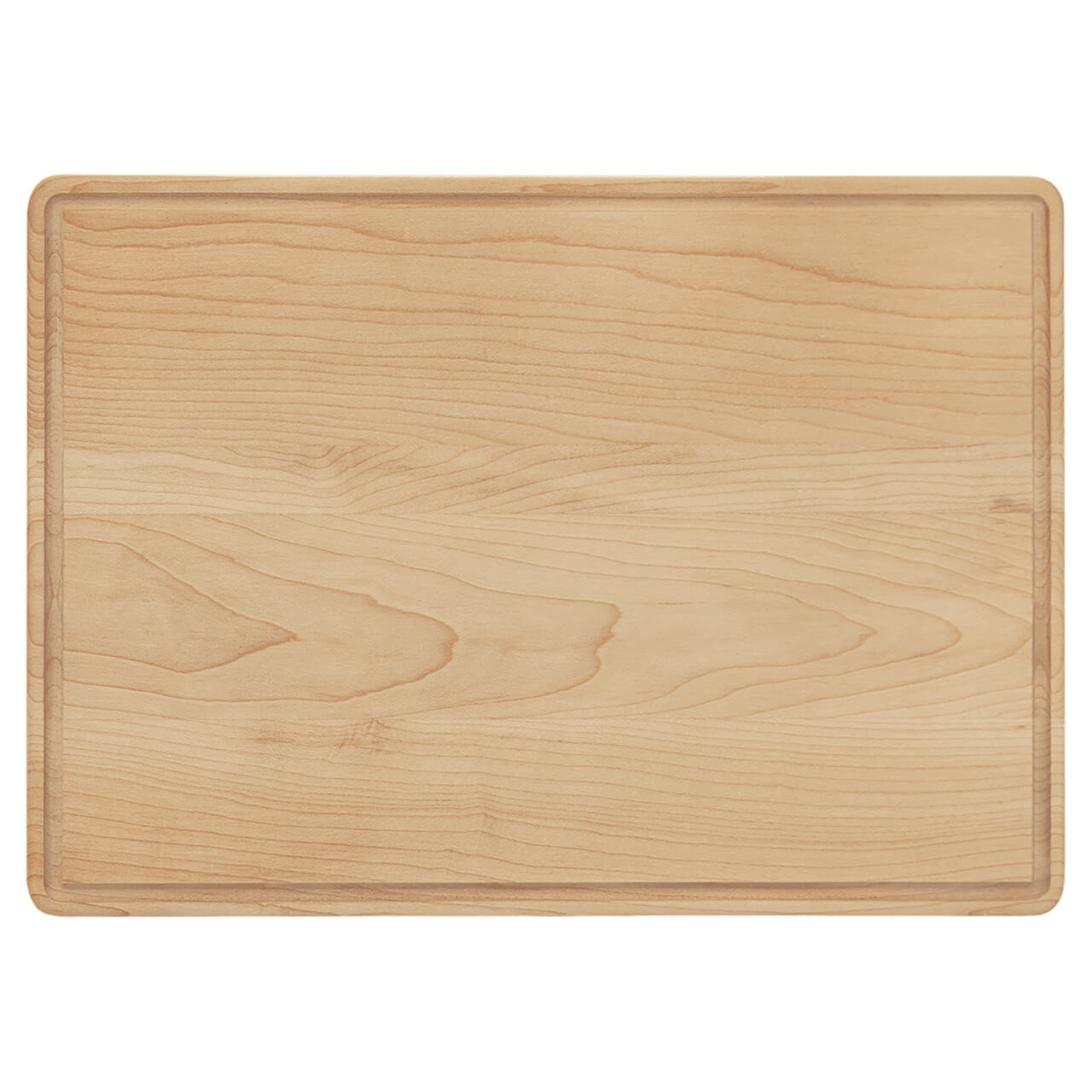 Elevate your kitchen prep with our premium 13.75 x 9.75 inch maple cutting board with a built-in drip ring to catch juices and prevent messes, offering exceptional durability, natural antimicrobial properties, and gentle knife protection for chopping veggies, meats, or fruits. This versatile maple wood chopping board doubles as a stylish serving tray or charcuterie display with its smooth, food-safe finish and easy-to-clean surface, making it the ultimate kitchen essential or personalized gift