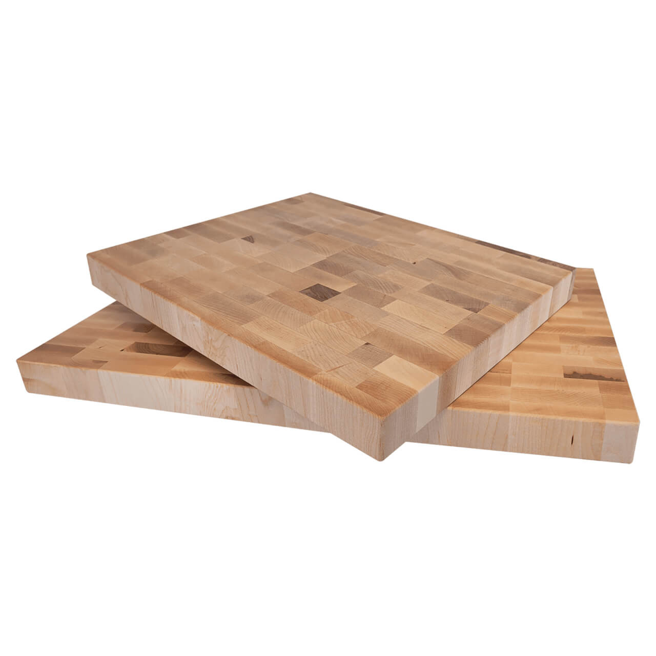 Elevate your kitchen prep with our premium maple butcher block, crafted from end-grain maple wood that's 1.5 inches thick for exceptional durability, superior knife protection, and natural antimicrobial properties, making it the ultimate heavy-duty cutting board for chopping, slicing, and serving. This versatile 1.5 inch thick maple cutting board doubles as a rustic charcuterie platter or display piece, with easy-to-clean surface to handle meats, veggies, or baked goods effortlessly