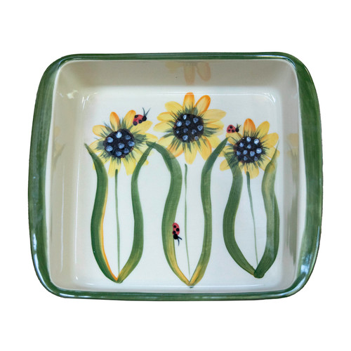 Sunflower Pattern ~ 9x9" Baker