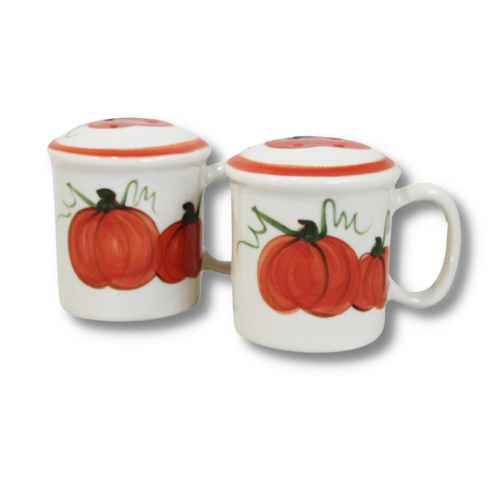 Pumpkin Vine Pattern ~ Salt & Pepper Shakers