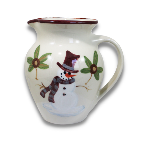 Buckeye Snowman Pattern ~ Half-Gallon Pitcher