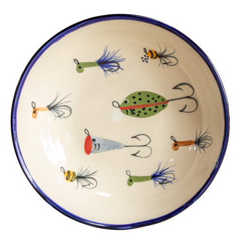 Fishing Lures Pattern ~ Pasta Bowl