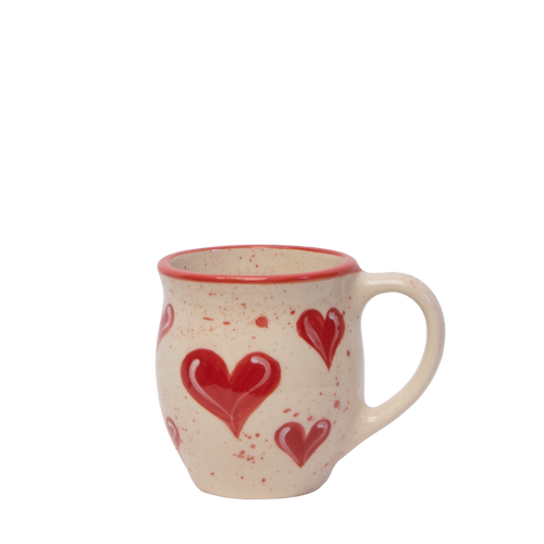 Heart Pattern ~ Latte Mug