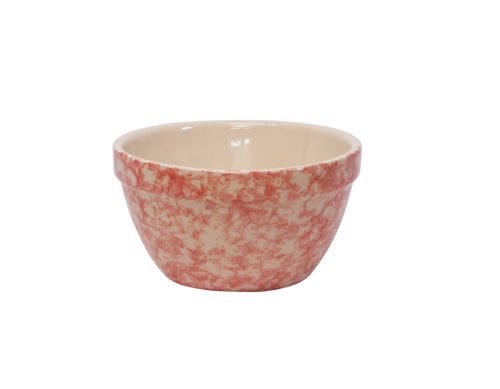 Shoulder Bowl ~ 6" Poppy  Sponge Pressed