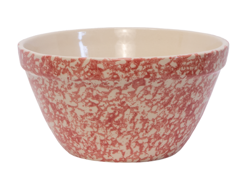 Shoulder Bowl ~ 10" Poppy  Sponge Pressed