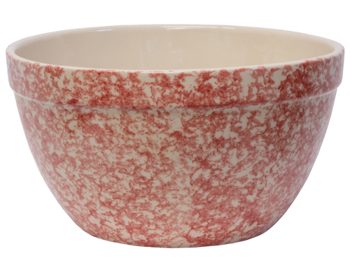 Shoulder Bowl ~ 12" Poppy  Sponge Pressed