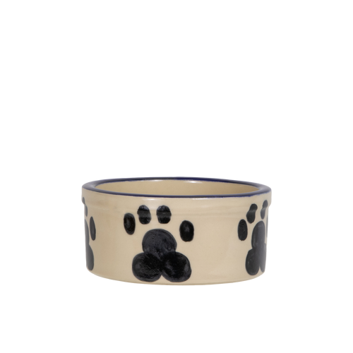 Pet Feeder ~ Small Blue Hand-Decorated Dog Bowl