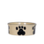 Pet Feeder ~ Medium Black Hand-Decorated Dog Bowl
