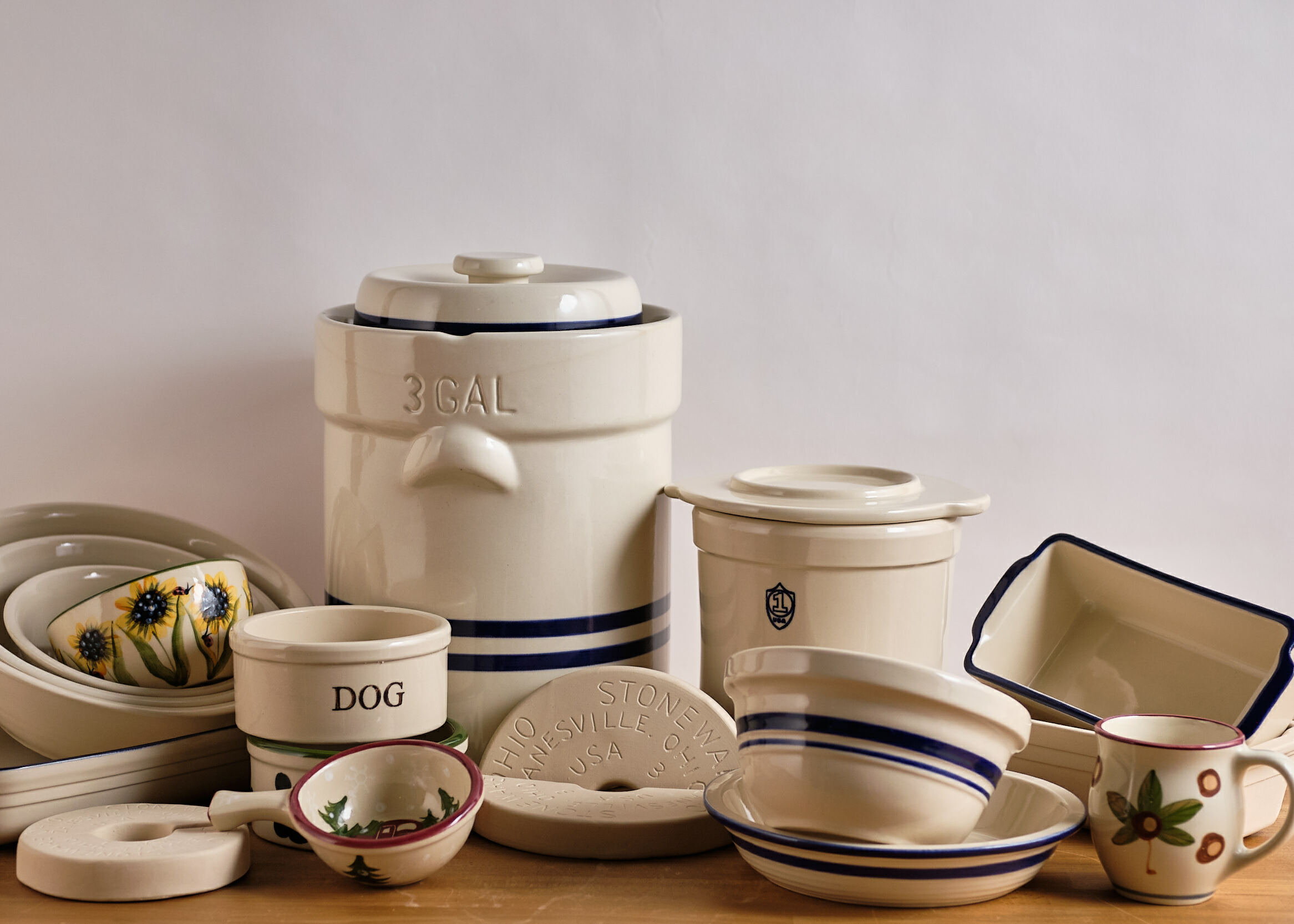 Traditional Style Water-Seal Crock Sets