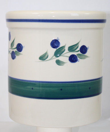 Wild Blueberry Pattern ~ One Gallon Crock